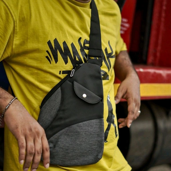 Premium Vintage Arts Bag | Ultra Sporty Messenger Sling Bag For Multipurpose Use - Gray