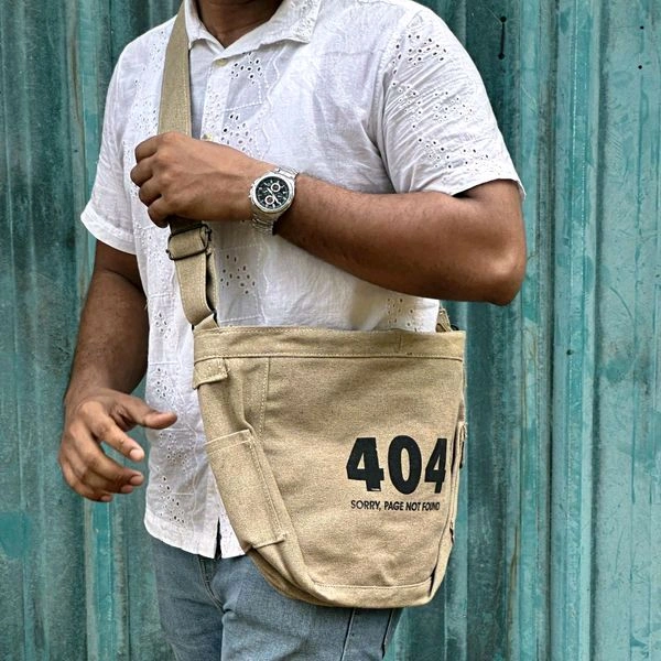 Premium Vintage Side Bag | Ultra Sporty Messenger Sling Bag For Multipurpose Use |Jute Material - B5