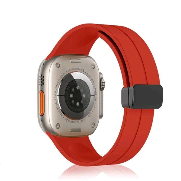Printme Silicone Sport Band Compatible With Apple Watch 38mm 40mm 41mm 42 Mm 44 Mm 45 Mm 49 Mm - Red