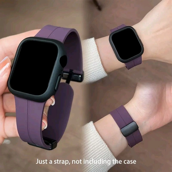 Printme Silicone Sport Band Compatible With Apple Watch 38mm 40mm 41mm 42 Mm 44 Mm 45 Mm 49 Mm - Purple