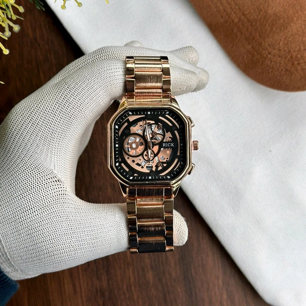 Rick Analog Quartz Movement Collection With High Quality Strap Best finishing Body & Case