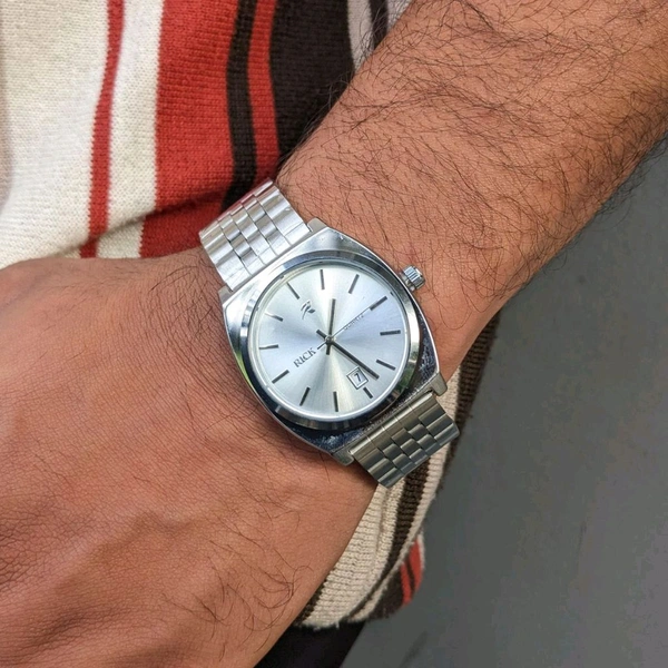 Rick Analog Quartz Movement Watch With High Quality Strap Best finishing Body & Case - White