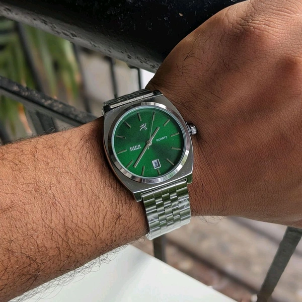 Rick Analog Quartz Movement Watch With High Quality Strap Best finishing Body & Case - Green
