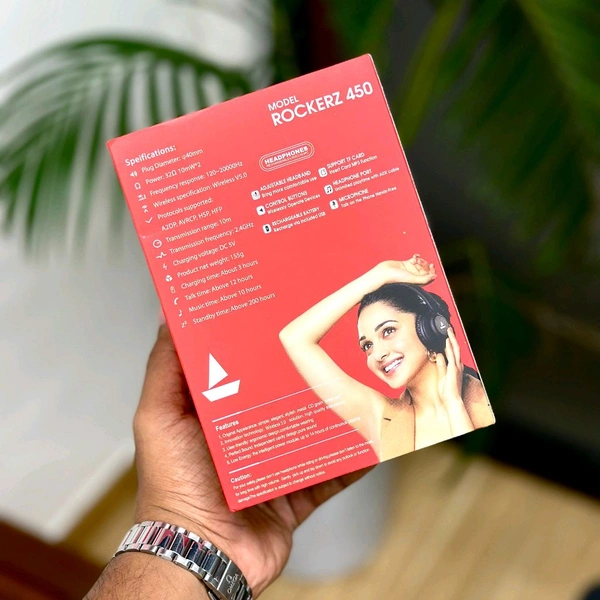 ROCKERZ 450 Best Quality Headphones, Wireless And Connected With iOS & Android