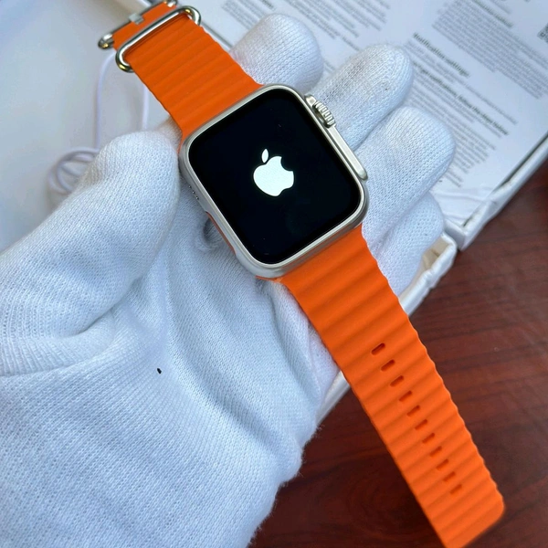 Series 8 Ultra 49MM Smartwatch With Premium Ocean Belt, Logo On Off