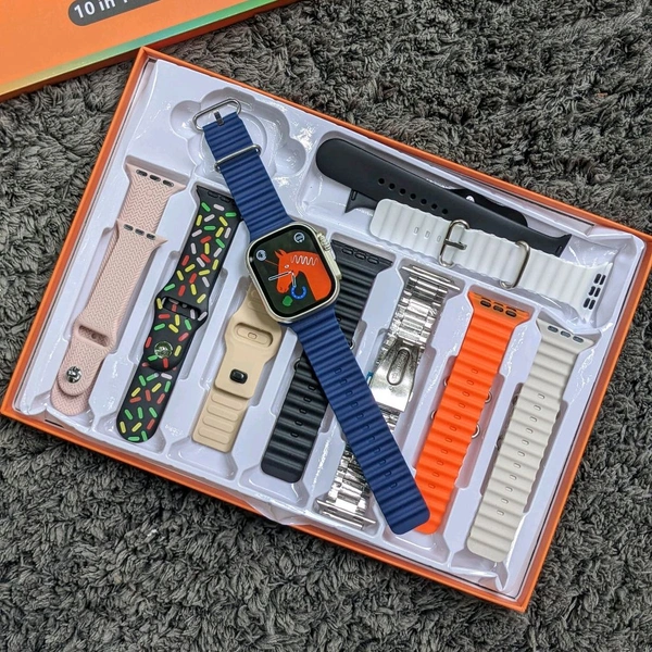 Series 8 Ultra Special Edition Combo, 10 In 1 Best Quality Straps, Bluetooth Calling Support