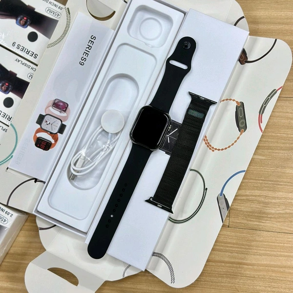 Series 9 Watch Logo On Off With Premium Ocean Belt Premium Original Packaging