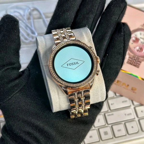 Smartwatch Generation 9 - 2024 Diamond Design With Dual Belts | One Silicon Strap And One Metal