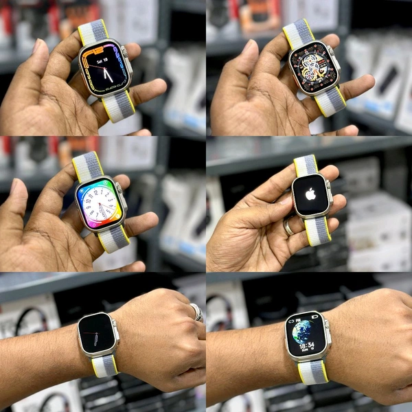 Smartwatch Ultra 2 High Quality Model With Dual Strap, Hd Display With Bluetooth Calling Support, Customized Watch Face