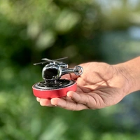 Solar Airplane Aromatherapy Diffuser | Rotating Solar Helicopter Ornament | Car Fragrance Capsule Car Accessories Interior Decoration Car Air Freshener Car Decoration Interior