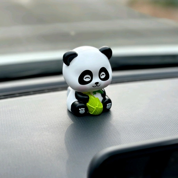 Solar Panda for Car Dashboard - Panda Dashboard Figurines, Solar-Powered Shaking Head Lucky Panda Decoration for Car Dashboard Accessories