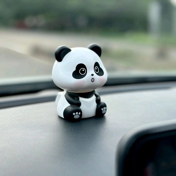 Solar Panda for Car Dashboard - Panda Dashboard Figurines, Solar-Powered Shaking Head Lucky Panda Decoration for Car Dashboard Accessories