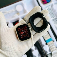 Ultra Smart Watch 8 Special Edition Combo Set, 10 in 1 Stap With Case, Bluetooth Calling Support, iOS and Android Compatible - Black