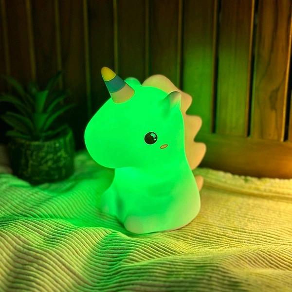 Unicorn Night Light Kids: Dimmable Silicone Night Lights, 30Min Timed Touch Squishy Lamp, Rechargeable Baby Nightlight for Bedroom, Unicorn Lamp Girls Gifts, Room Cute Decor