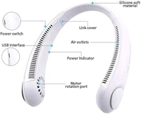 Usb Portable Handfree Neck Fan Cooling Wearable Fan Personal Mini Bladeless Rechargeable Battery Fan [Multicolor]