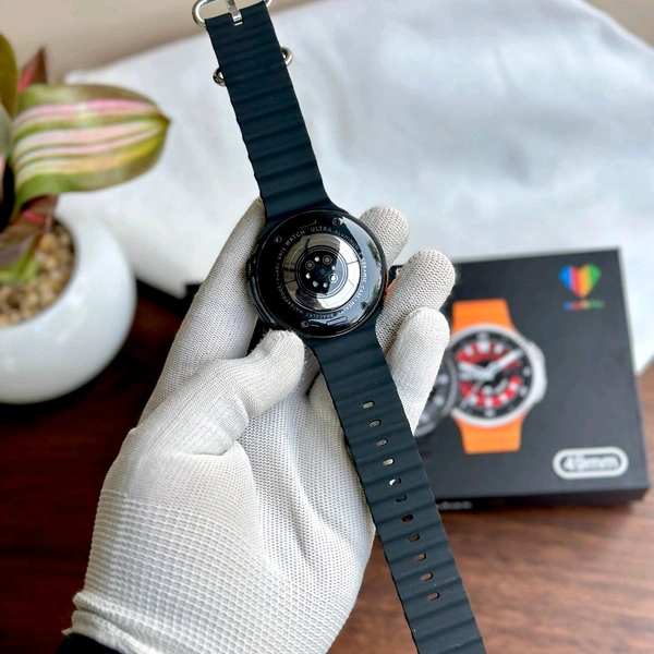 V3 Ultra Max Smart Watch 16 Inch Full Round Screen IP67 Waterproof Blood Pressure and Heart Rate Smart Watch - Black