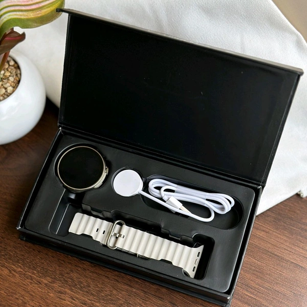 V3 Ultra Max Smart Watch 16 Inch Full Round Screen IP67 Waterproof Blood Pressure and Heart Rate Smart Watch - Gray