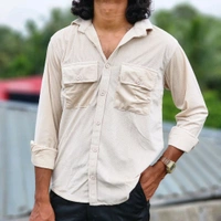 Velvet Double Pocket Premium Quality Shirt - M