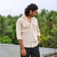 Velvet Double Pocket Premium Quality Shirt - XL