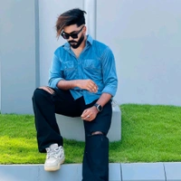 Velvet Double Pocket Premium Quality Shirt blue shirt - M