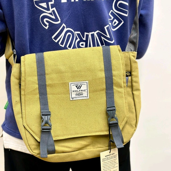 Vintage High-capacity Canvas Slouchy Tote Bag | Ultra Sporty Messenger Sling Bag For Multipurpose Use