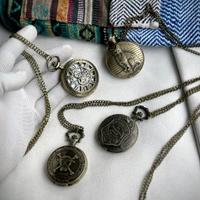 Vintage Premium Pocket Watch Keychain with Key Ring for Car & Bike Keys Gift for Men & Women Metal Pocket Watch Chain