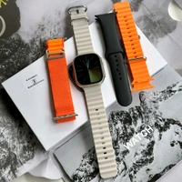 Watch Series 8 Ultra 49MM Smartwatch With Total 4 Free Top Quality Straps | Real Clip And Screw | Logo On/Off