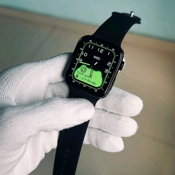 Wearfit HW8 Max Series 8 44mm Smartwatch Full Screen | NFC Support | Best Software Experience and Always On Display With Wireless Charging Support - Black