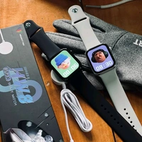 Wearfit HW8 Max Series 8 44mm Smartwatch Full Screen | NFC Support | Best Software Experience and Always On Display With Wireless Charging Support - Gray