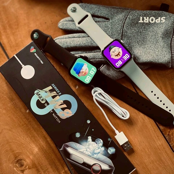 Wearfit HW8 Max Series 8 44mm Smartwatch Full Screen | NFC Support | Best Software Experience and Always On Display With Wireless Charging Support - Gray