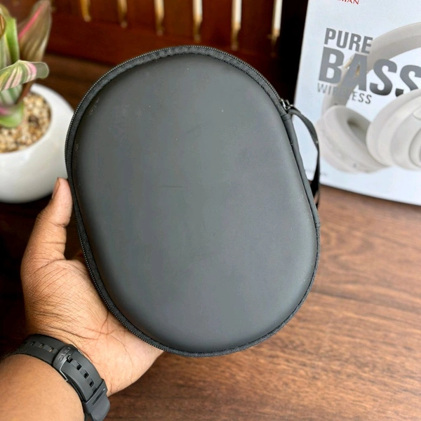 Wireless Active Noise Cancellation Over-Ear Headphones, BT 5 Foldable Headset, Dual Device Connection Upto 8-Hour Battery Life, For Travel Home Office - Smoke White