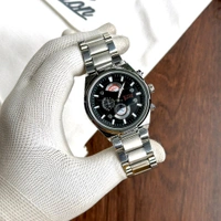 Woo Time Analog Quartz Movement Watch Collection With High Quality Strap Best finishing Body & Case - Black