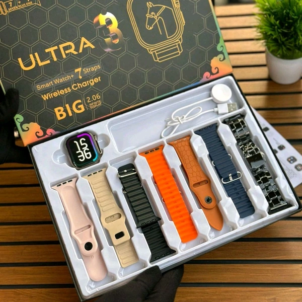 X10 Ultra 7-in-1 Strap Series 10 Smartwatch (45mm) – Bluetooth Calling, Fitness Tracker, Heart Rate & ECG Monitor, Multi-Sport Modes, Sleep Tracking & Wireless Charging