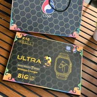 X10 Ultra 7-in-1 Strap Series 10 Smartwatch (45mm) – Bluetooth Calling, Fitness Tracker, Heart Rate & ECG Monitor, Multi-Sport Modes, Sleep Tracking & Wireless Charging