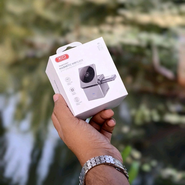 XO 3-in-1 Cube Compatible with MagSafe, 15W Fast Charging Foldable Wireless Charger Station, Compatible with iPhone 15/14/13, Apple Watch 1-8/Ultra, AirPods Pro, Magnetic wireless charger (CX027)