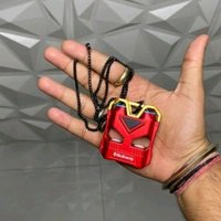 Z27 High Quality Metal Body Tws With Premium Neck Chain, Best Gaming Wireless Buds - Red