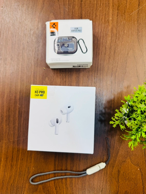 Airpords Pro 2 ( H3 Pro Chip ) Adaptive Anc  *Noise Cancellation 100% Working* Wirless Charging  - 236 Grams