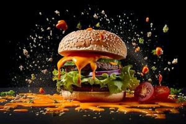 ALOO TIKKI CHEESE BURGER 