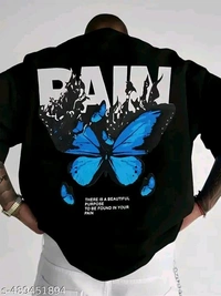 Unleash Your Unique Style with Our Graphic Tee Collection! 🔥

Calling all rappers, gangsters, and streetwear aficionados! It’s time to elevate your wardrobe with our eye-catching Graphic Tee, featuring a captivating blue butterfly design alongside the powerful word “PAIN.” This tee is tailor-made for the bold and fearless youth of 2025!
 - Black, M