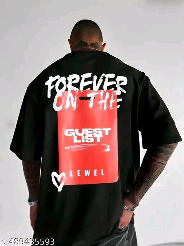 🎉 Get Noticed with Our "Forever on the Guest List" Tee! 🎉

Calling all rappers, young trendsetters, and stylish adults! Elevate your wardrobe with this oversized black tee that features a bold graphic saying "Forever on the Guest List."
 - Black, L