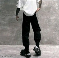 Avant-Garde Utility Pants ~ 
    Step into the future of fashion with these avant-garde pants, designed for those who appreciate unique style and functional elegance in their wardrobe - Black, 34
