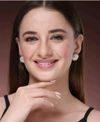 Elegant premium New fashion Bohemian big pearl studs earring
