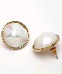 Elegant premium New fashion Bohemian big pearl studs earring
