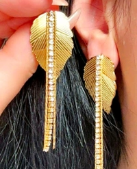 Imitation Leaf Earrings