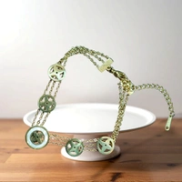 Anti Tarnish Cross Layered Chain Bracelet