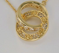 Circle In Circle Charm Necklace