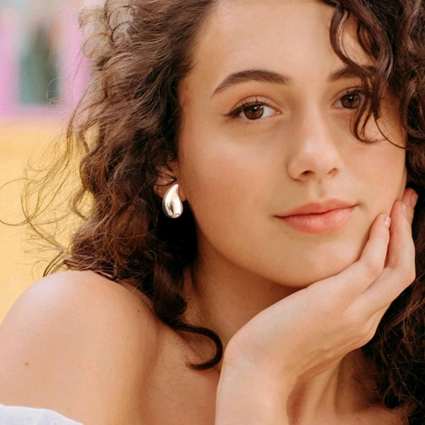 Beautiful Silver Drop Design Earing