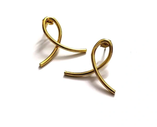 Twisted drop earrings