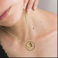 Pretty Butterfly Pendal Necklace - Gold
