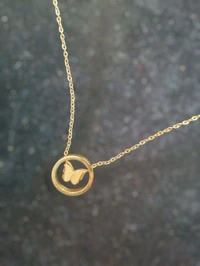 Pretty Butterfly Pendal Necklace - Gold